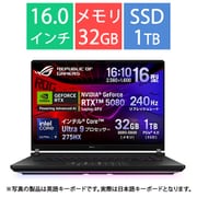 ゲーミングノートPC/ROG Strix SCAR 16/16型/Core Ultra 9 275HX/GeForce RTX 5080/メモリ 32GB/SSD 1TB/Windows 11 Home/オフブラック AniMe Vision G635LW-U9R5080
