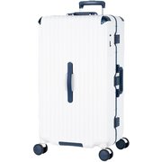 スーツケース GRANMAX 旅行日数目安:8~10泊 98L TSAロック搭載 前輪ストッパー 抗菌・抗ウィルス GM-056-28 バニラ×ネイビー