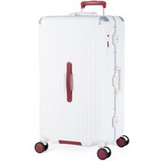 スーツケース GRANMAX 旅行日数目安:8~10泊 98L TSAロック搭載 前輪ストッパー 抗菌・抗ウィルス GM-056-28 バニラ×レッド