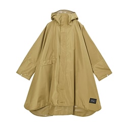 ニュースタンダードレインポンチョ 2ND レインウェア レインコート レインポンチョ 男女兼用 ユニセックス 台風 大雨対応 ベージュ K404-911