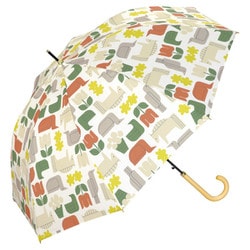 長傘 日傘 晴雨兼用 フォーゲルヴェンネ 58cm ジャンプ式 UVカット 紫外線防止効果 オフ（オフホワイト） 3757-05-001OF