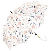 長傘 日傘 晴雨兼用 フローティングチューリップ 58cm ジャンプ式 UVカット 紫外線防止効果 オフ(オフホワイト) 6703-05-001OF