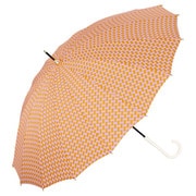 長傘 日傘 晴雨兼用 ジャパニーズトラディショナルカラーズアンブレラ 55cm 手開き式 UVカット 紫外線防止効果 くちなし(オレンジ) JTC-02-001