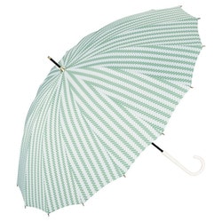 長傘 日傘 晴雨兼用 ジャパニーズトラディショナルカラーズアンブレラ 55cm 手開き式 UVカット 紫外線防止効果 松（グリーン） JTC-04-001