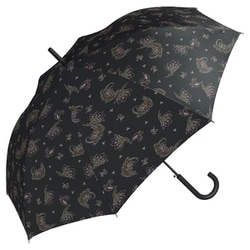 長傘 日傘 晴雨兼用 UNISEX BASIC JUMP 65cm ジャンプ式 UVカット 紫外線防止効果 ユニセックス ベーシックジャンプ ドローイングペイズリー UX01-505-001