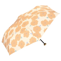 折りたたみ傘 日傘 晴雨兼用 フルール ミニ 50cm 手開き式 UVカット 紫外線防止効果 オレンジ 7939-115-002OR