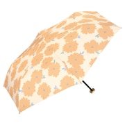 折りたたみ傘 日傘 晴雨兼用 フルール ミニ 50cm 手開き式 UVカット 紫外線防止効果 オレンジ 7939-115-002OR