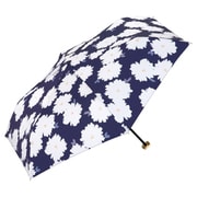 折りたたみ傘 日傘 晴雨兼用 フルール ミニ 50cm 手開き式 UVカット 紫外線防止効果 ネイビー 7939-115-002NV