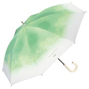 長傘 日傘 晴雨兼用 旅する喫茶×クリームソーダパラソル 50cm 手開き式 遮光率100% UVカット率100% UPF50+ グリーン 81-TA02-101