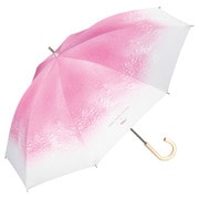 長傘 日傘 晴雨兼用 旅する喫茶×クリームソーダパラソル 50cm 手開き式 遮光率100% UVカット率100% UPF50+ ピンク 81-TA03-101