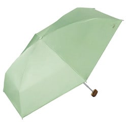 日傘 折りたたみ傘 晴雨兼用 遮光 ノーブルベーシック ミニ 50cm 手開き式 一級遮光 UVカット率100％ 遮熱効果 内側黒コーティング加工 UPF50＋ はっ水加工 グリーン 801-11912-102GR