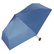 折りたたみ傘 日傘 晴雨兼用 遮光 ノーブルベーシック ミニ 50cm 手開き式 完全UVカット ブルー 801-11912-102BL