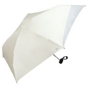 折りたたみ傘 日傘 晴雨兼用 遮光 バックプロテクトパラソル タイニー 50cm 手開き式 完全UVカット オフ(オフホワイト)×ライトグレー 801-12436-102OF×LGY