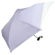 折りたたみ傘 日傘 晴雨兼用 遮光 バックプロテクトパラソル タイニー 50cm 手開き式 完全UVカット ラベンダー×オフ(オフホワイト) 801-12436-102LV×OF