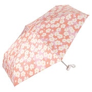 折りたたみ傘 日傘 晴雨兼用 遮光 お守りパラソル ミニ 50cm 手開き式 完全UVカット ピンク 801-12715-102PK