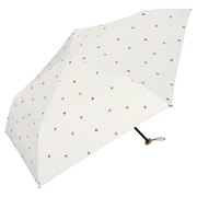 折りたたみ傘 日傘 晴雨兼用 遮光 軽量 プチフルーツ ミニ 50cm 手開き式 完全UVカット オフ(オフホワイト) 801-16457-102OF