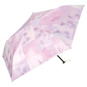 折りたたみ傘 日傘 晴雨兼用 遮光 軽量ブラーチューリップ ミニ 50cm 手開き式 遮光率100% UVカット率99.9% 軽量 ピンク 801-19779-102PK
