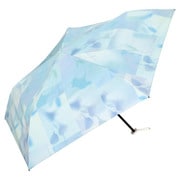 折りたたみ傘 日傘 晴雨兼用 遮光 軽量ブラーチューリップ ミニ 50cm 手開き式 遮光率100% UVカット率99.9% 軽量 ブルー 801-19779-102BL