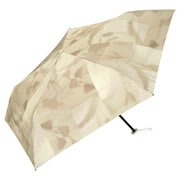 折りたたみ傘 日傘 晴雨兼用 遮光 軽量ブラーチューリップ ミニ 50cm 手開き式 遮光率100% UVカット率99.9% 軽量 ベージュ 801-19779-102BE