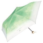 折りたたみ傘 日傘 晴雨兼用 旅する喫茶×クリームソーダパラソル 50cm 手開き式 遮光率100% UVカット率99.9% UPF50+ 遮熱 軽量 グリーン 801-TA002-102