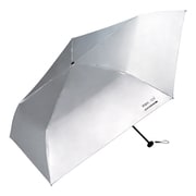 折りたたみ傘 日傘 晴雨兼用 IZA(イーザ) 【LIGHT&SLIM】 ライト&スリム 55cm 手開き式 遮光率100% UVカット率100% シルバー ZA007-955-102