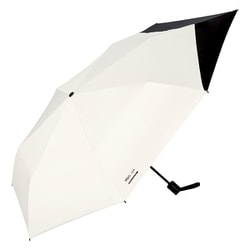 日傘 折りたたみ傘 晴雨兼用 IZA（イーザ） BACKPACK GUARD（バックパックガード） 55cm 手開き式 一級遮光 UVカット率100％ 遮熱効果 UPF50＋ はっ水加工 オフ（オフホワイト）×ブラック ZA016-001-102OF×BK