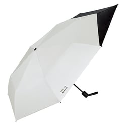 日傘 折りたたみ傘 晴雨兼用 IZA（イーザ） BACKPACK GUARD（バックパックガード） 55cm 手開き式 一級遮光 UVカット率100％ 遮熱効果 UPF50＋ はっ水加工 ライトグレー×ブラック ZA016-001-102LGY×BK