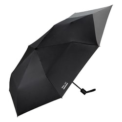 日傘 折りたたみ傘 晴雨兼用 IZA（イーザ） BACKPACK GUARD（バックパックガード） 55cm 手開き式 一級遮光 UVカット率100％ 遮熱効果 UPF50＋ はっ水加工 ブラック×グレー ZA016-001-102BK×GY