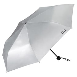 折りたたみ傘 日傘 晴雨兼用 IZA（イーザ） WIND RESISTANCE（ウィンドレジスタンス） 55cm 手開き式 一級遮光 UVカット率100％ 遮熱効果 耐風 UPF50＋ 撥水加工 シルバー ZA019-001-102SV