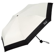 折りたたみ傘 日傘 晴雨兼用 IZA(イーザ) 【WIND RESISTANCE】 ウィンドレジスタンス 55cm 手開き式 遮光率100% UVカット率100% オフ(オフホワイト)×ブラック ZA019-001-102OF×BK