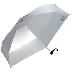日傘 折りたたみ傘 晴雨兼用 IZA（イーザ） COMPACT（コンパクト） 53cm 手開き式 一級遮光 UVカット率100％ 遮熱効果 UPF50＋ 撥水加工 シルバー ZA020-001-102SV