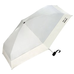 日傘 折りたたみ傘 晴雨兼用 IZA（イーザ） COMPACT（コンパクト） 53cm 手開き式 一級遮光 UVカット率100％ 遮熱効果 UPF50＋ 撥水加工 ライトグレー×オフ（オフホワイト） ZA020-001-102LGY×OF