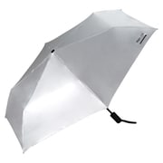 折りたたみ傘 日傘 晴雨兼用 IZA(イーザ) 【Automatic & Safe】 54cm 自動開閉式 オートマティック&セーフ 遮光率100% UVカット率100% シルバー ZA021-001-102SV