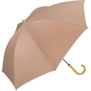 長傘 日傘 晴雨兼用 遮光 インサイドカラー 50cm 手開き式 遮光率100% UVカット率100% ベージュ 81-12973-101BE