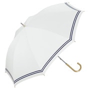長傘 日傘 晴雨兼用 遮光 セーラー 50cm 手開き式 遮光率100% UVカット率100% オフ(オフホワイト) 81-18908-101OF