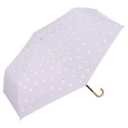 日傘 折りたたみ傘 晴雨兼用 遮光 ゴールドラインマーガレット ミニ 55cm 手開き式 3段骨 一級遮光 UVカット率100% 遮熱効果 内側黒コーティング加工 UPF50+ はっ水加工 ラベンダー 801-11485-102LV