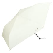 折りたたみ傘 日傘 晴雨兼用 遮光軽量 ソリッド ミニ 50cm 手開き式 遮光率100% UVカット率99.9% 軽量 オフ(オフホワイト) 801-11626-102OF