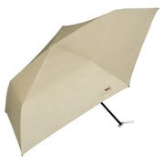 折りたたみ傘 日傘 晴雨兼用 遮光軽量 ソリッド ミニ 50cm 手開き式 遮光率100% UVカット率99.9% 軽量 ベージュ 801-11626-102BE