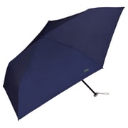 折りたたみ傘 日傘 晴雨兼用 遮光軽量 ソリッド ミニ 50cm 手開き式 遮光率100% UVカット率99.9% 軽量 ネイビー 801-11626-102NV
