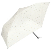 折りたたみ傘 日傘 晴雨兼用 遮光軽量 スター ミニ 50cm 手開き式 遮光率100% UVカット率99.9% 軽量 オフ(オフホワイト) 801-11736-102OF
