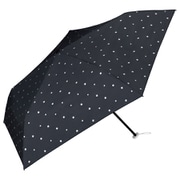 折りたたみ傘 日傘 晴雨兼用 遮光軽量 スター ミニ 50cm 手開き式 遮光率100% UVカット率99.9% 軽量 ブラック 801-11736-102BK