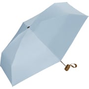 折りたたみ傘 日傘 晴雨兼用 遮光 インサイドカラーtiny 50cm 手開き式 遮光率100% UVカット率100% サックス 801-12973-102SX