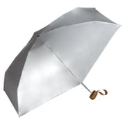 折りたたみ傘 日傘 晴雨兼用 遮光 インサイドカラーtiny 50cm 手開き式 遮光率100% UVカット率100% シルバー 801-12973-102SV