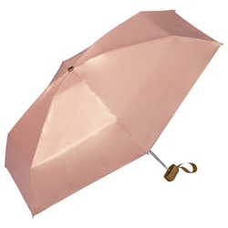 日傘 折りたたみ傘 晴雨兼用 遮光 インサイドカラー tiny（タイニー） 50cm 手開き式 5段骨 一級遮光 UVカット率100％ 遮熱効果 UPF50＋ 撥水加工 パールピンク 801-12973-102PPK