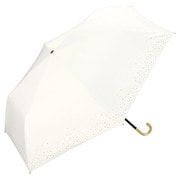 折りたたみ傘 日傘 晴雨兼用 遮光 リムスター ミニ 50cm 手開き式 完全UVカット オフ(オフホワイト) 801-14050-102OF