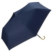 折りたたみ傘 日傘 晴雨兼用 遮光 リムスター ミニ 50cm 手開き式 完全UVカット ネイビー 801-14050-102NV