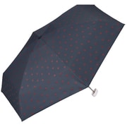 折りたたみ傘 日傘 晴雨兼用 遮光 ジャギーハート ミニ 50cm 手開き式 完全UVカット ネイビー 801-14828-102NV