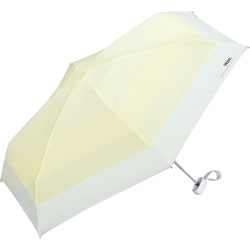 日傘 折りたたみ傘 晴雨兼用 遮光 切り継ぎ tiny（タイニー） 47cm 手開き式 一級遮光 UVカット率100％ 5段骨 遮熱効果 内側黒コーティング加工 UPF50＋ はっ水加工 イエロー 801-16702-102YE