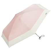折りたたみ傘 日傘 晴雨兼用 遮光 切り継ぎtiny 47cm 手開き式 遮光率100% UVカット率100% ピンク 801-16702-102PK