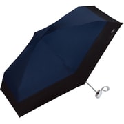 日傘 折りたたみ傘 晴雨兼用 遮光 切り継ぎ tiny(タイニー) 47cm 手開き式 一級遮光 UVカット率100% 5段骨 遮熱効果 内側黒コーティング加工 UPF50+ はっ水加工 ネイビー 801-16702-102NV